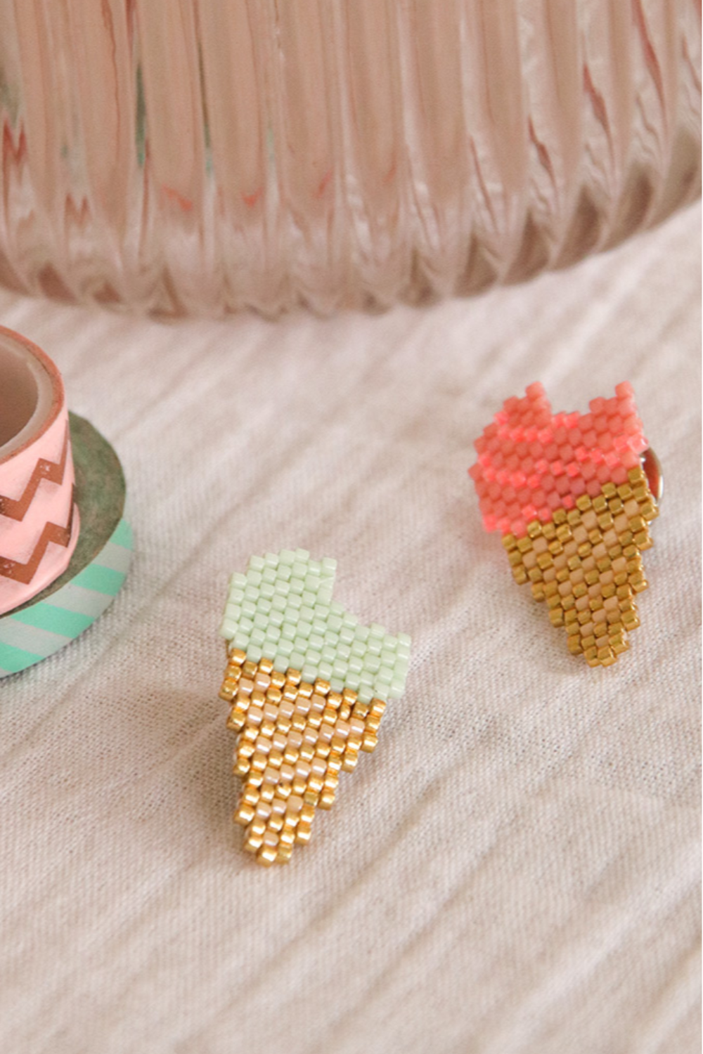 Schema  Delica Miyuki peyote weaving ice diagram