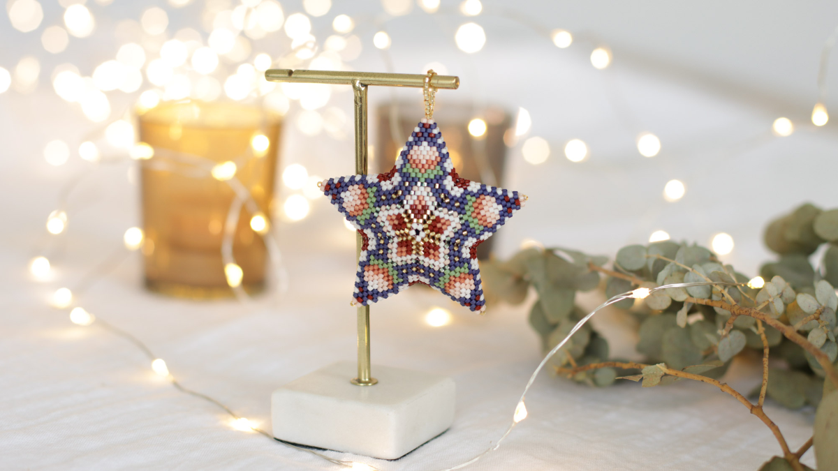 Schema Miyuki 3D Star Diagram in Circular Peyote Schema Miyuki 3D Star Diagram in Circular Peyote