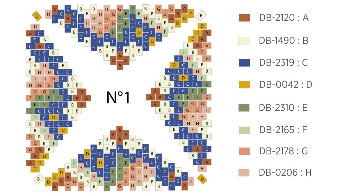 Miyuki 3D Star Diagram in Circular Peyote : Step 1 Miyuki 3D Star Diagram in Circular Peyote : Step 1