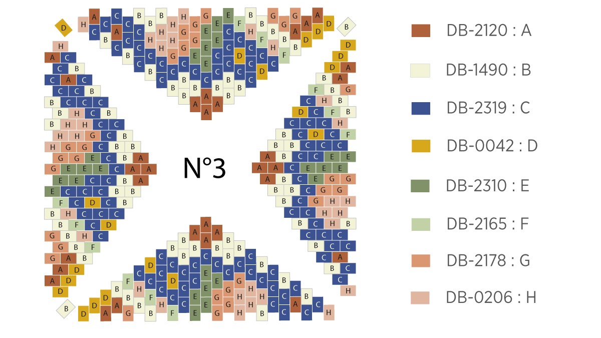 Miyuki 3D Star Diagram in Circular Peyote : Step 3 Miyuki 3D Star Diagram in Circular Peyote : Step 3
