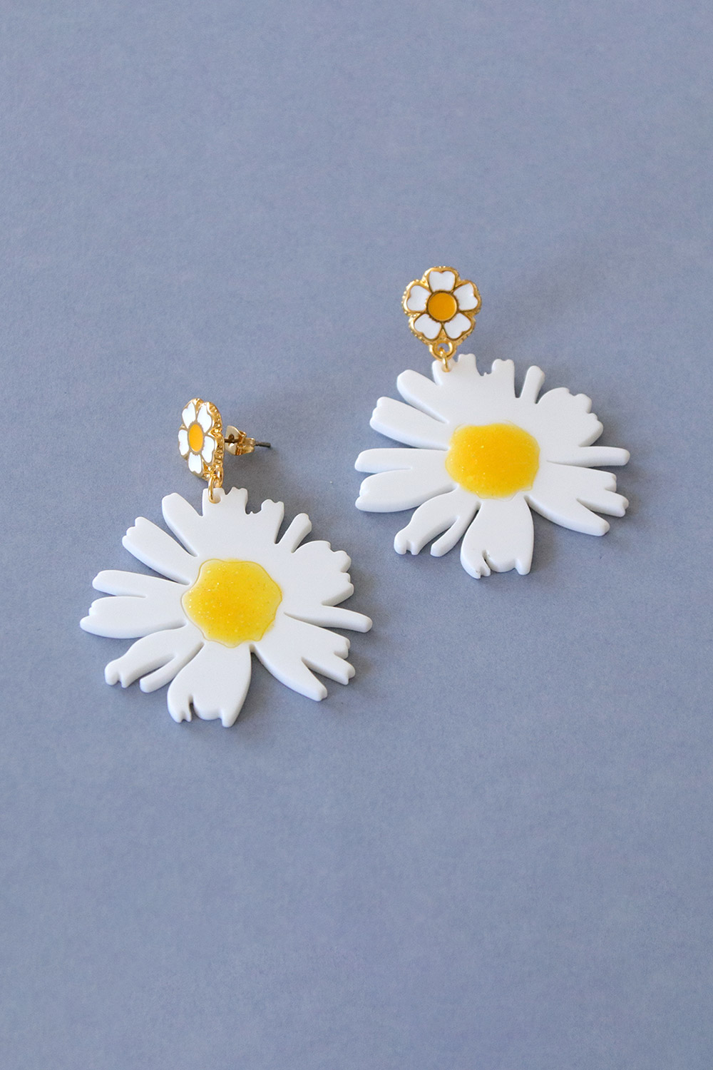 Schema  Acetate Sunflower and Daisy earrings