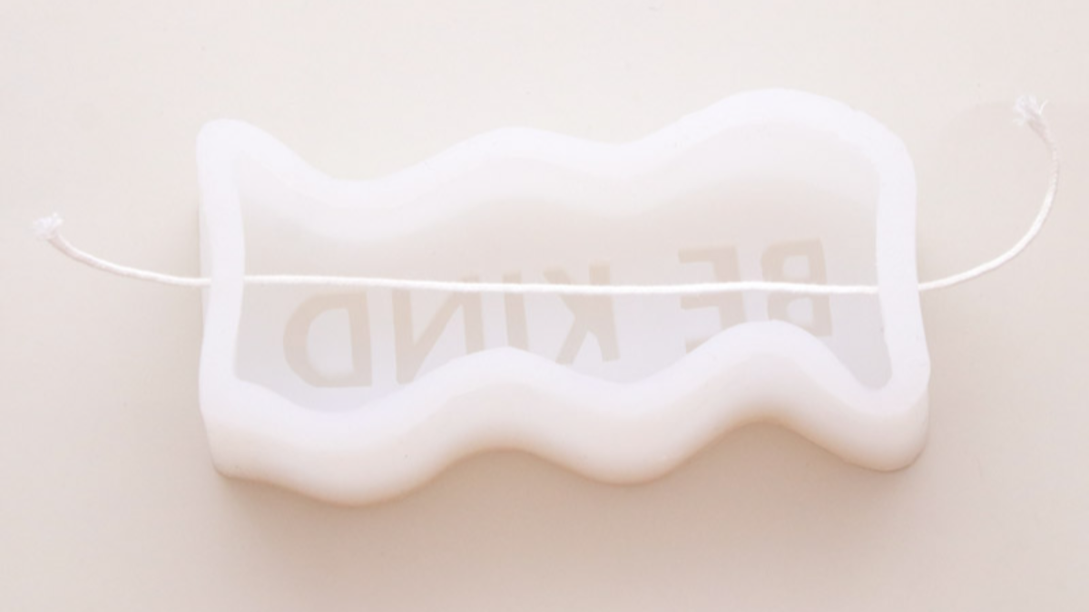 DIY candle kit with message : Step 2