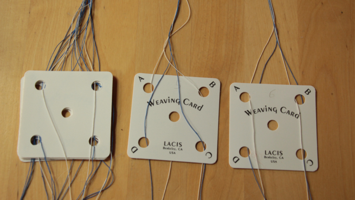 DIY Beginner Card Weaving Bracelet : Step 3