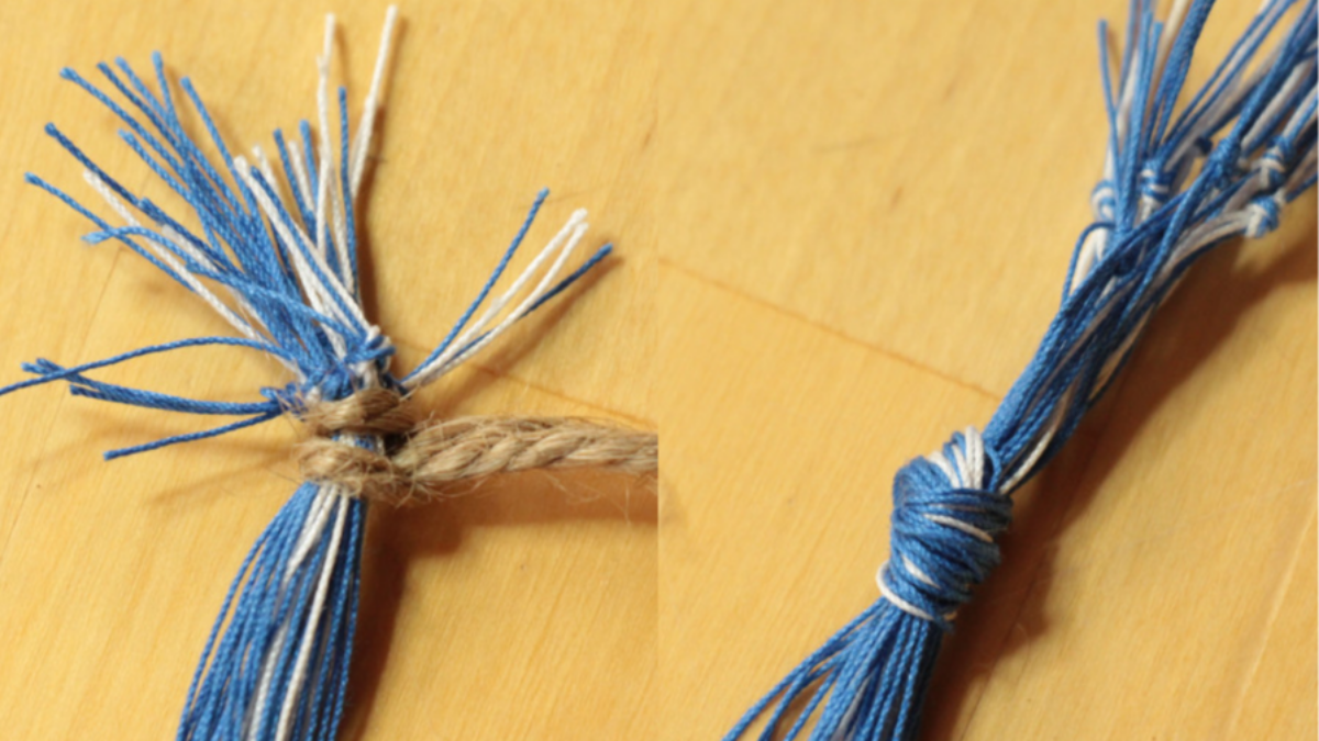 DIY Beginner Card Weaving Bracelet : Step 4