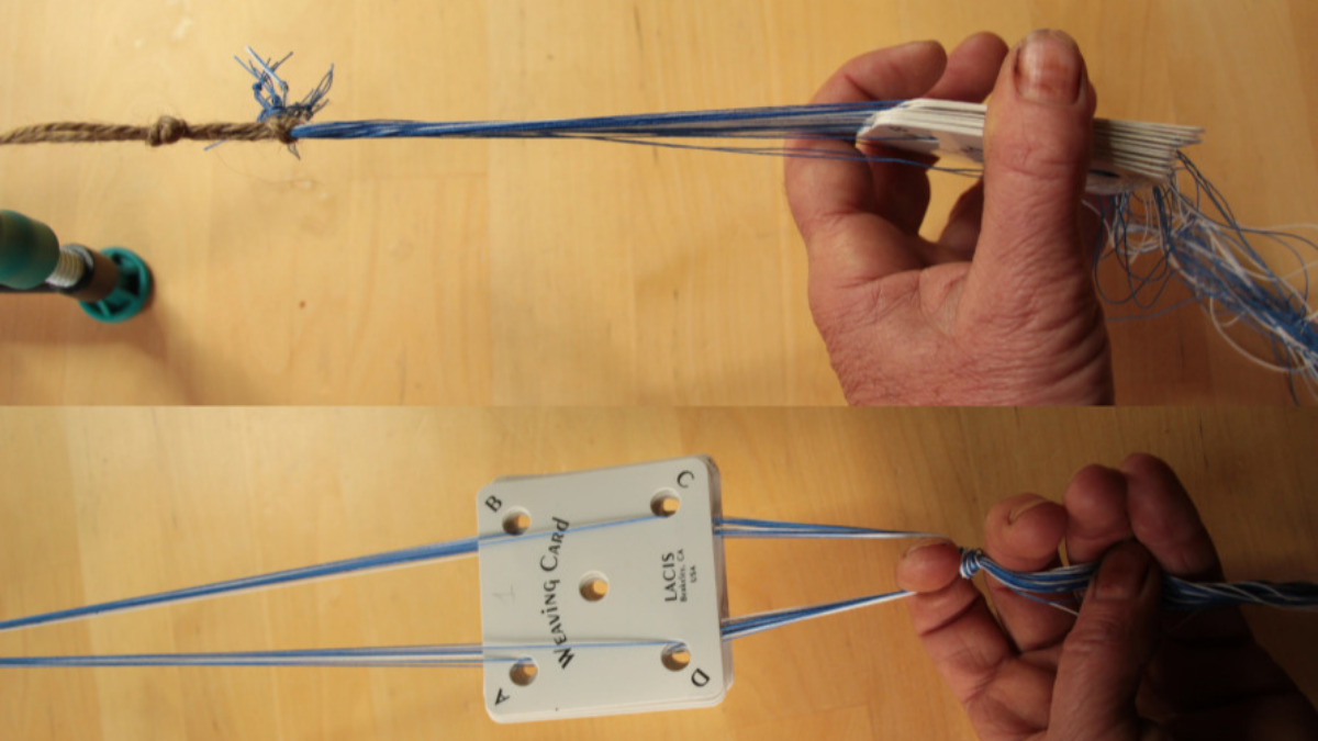 DIY Beginner Card Weaving Bracelet : Step 5