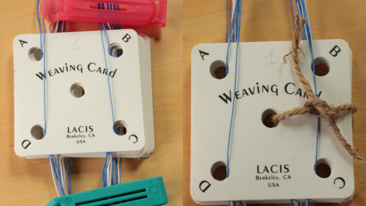 DIY Beginner Card Weaving Bracelet : Step 6