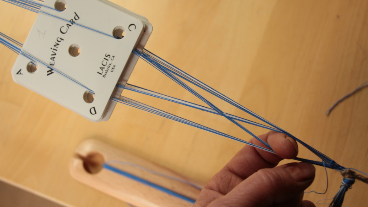 DIY Beginner Card Weaving Bracelet : Step 8