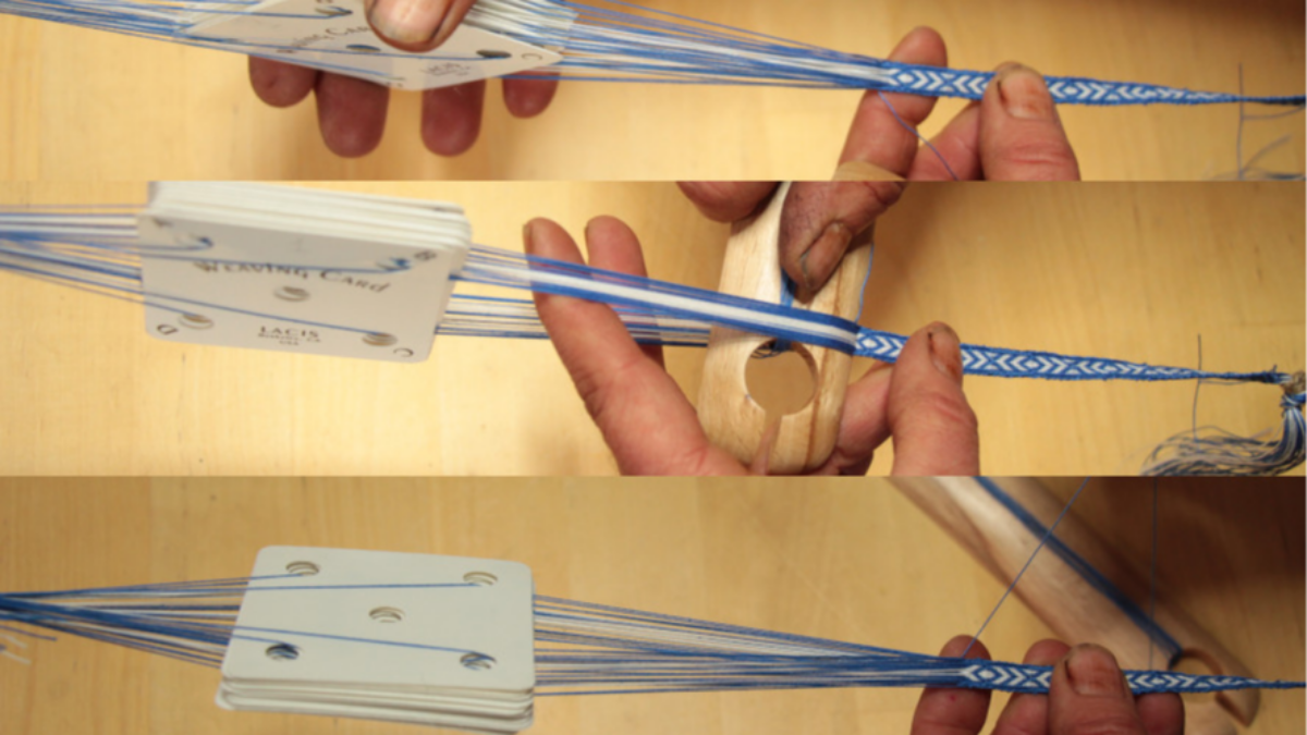 DIY Beginner Card Weaving Bracelet : Step 9