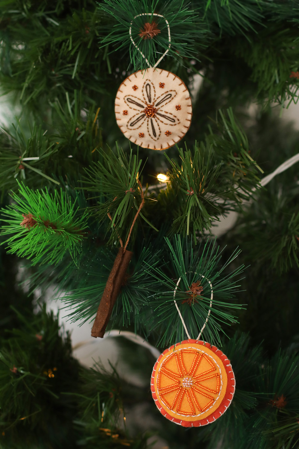 Pattern felt Christmas Tree decoration Christmas Scents