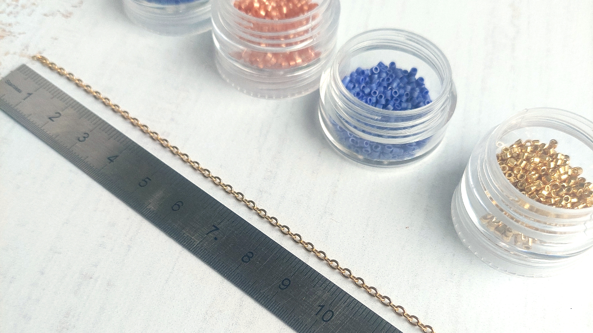 DIY Bracelet weaving peyote &amp; Pure Crystal : Step 4