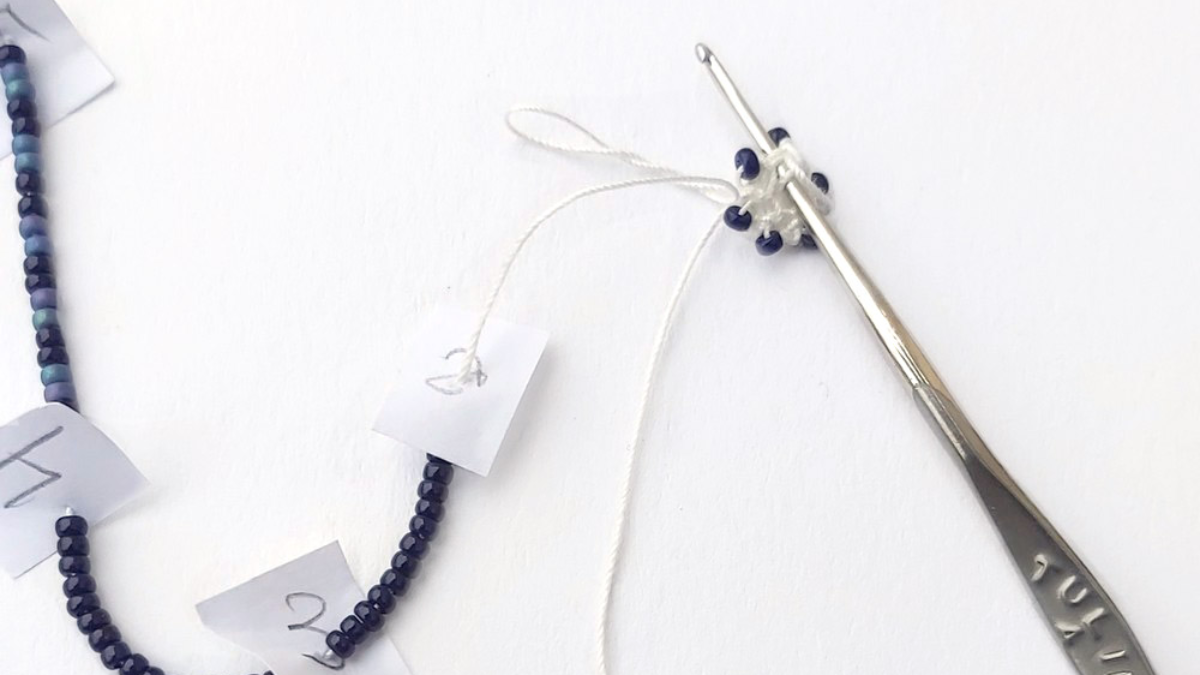 DIY Crochet Spiral Christmas Bauble : Step 2 DIY Crochet Spiral Christmas Bauble : Step 2