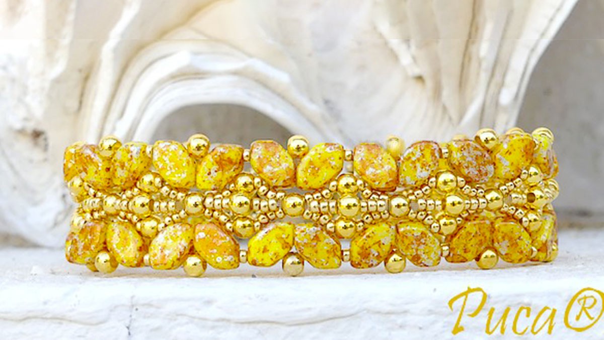 DIY Precious bracelet with Paros and Arcos beads by Puca DIY Precious bracelet with Paros and Arcos beads by Puca