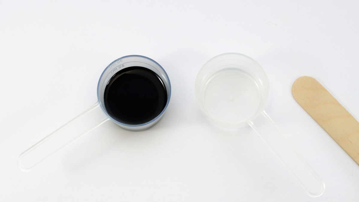 Tuto Gold Filled black resin bangle bracelet : Step 1