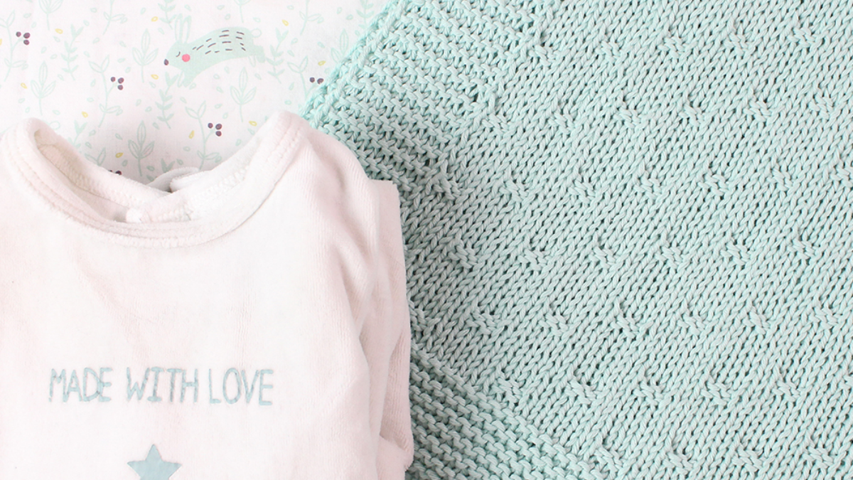 Knitted baby blanket Knitted baby blanket