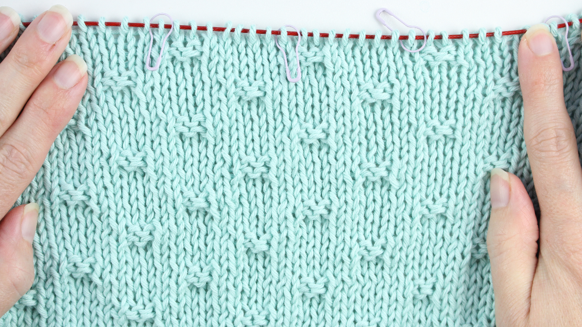 Knitted baby blanket : Step 3 Knitted baby blanket : Step 3