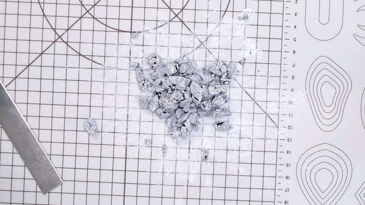 Marble effect polymer clay earrings : Step 2