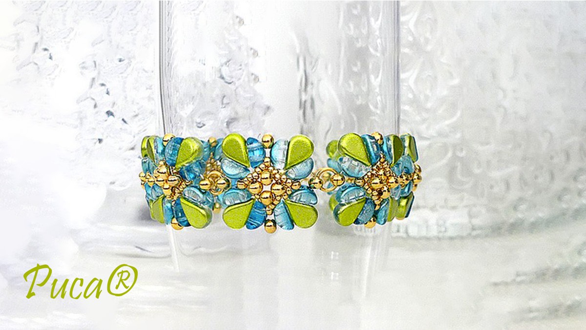 Tuto Bracelet Linaëlle with Amos and Kos beads by Puca®.