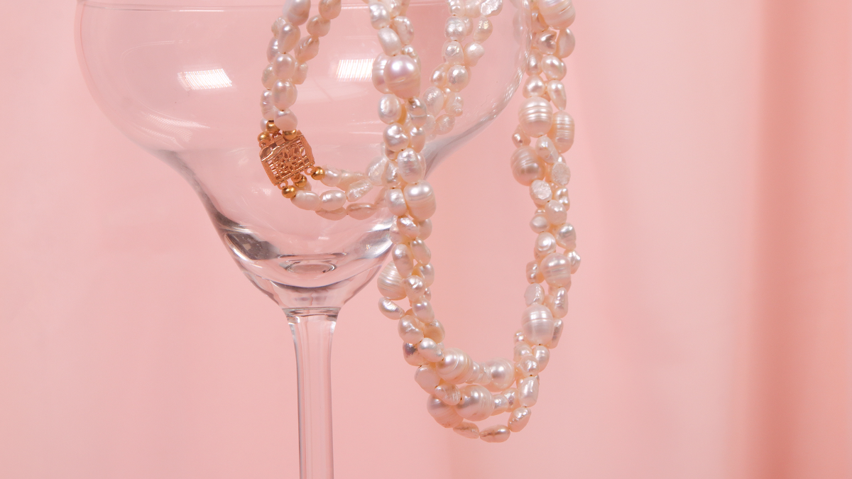 Schema DIY Freshwater pearl necklace for wedding or party Schema DIY Freshwater pearl necklace for wedding or party