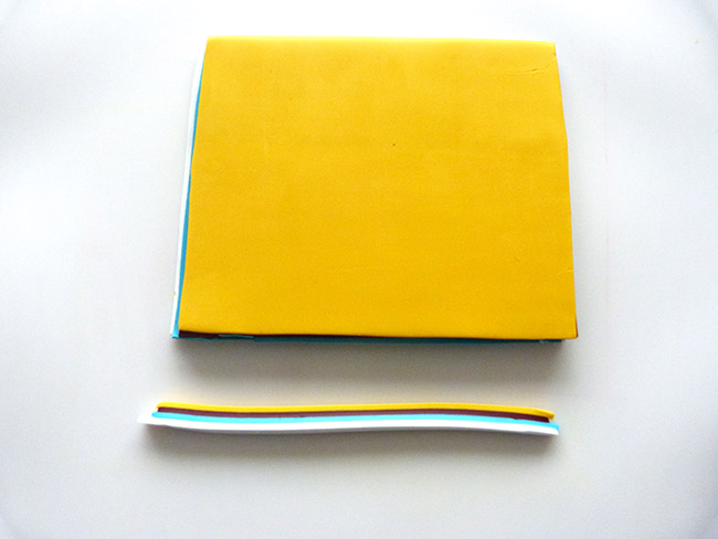 polymer clay necklace with mandala and pompons : Step 1