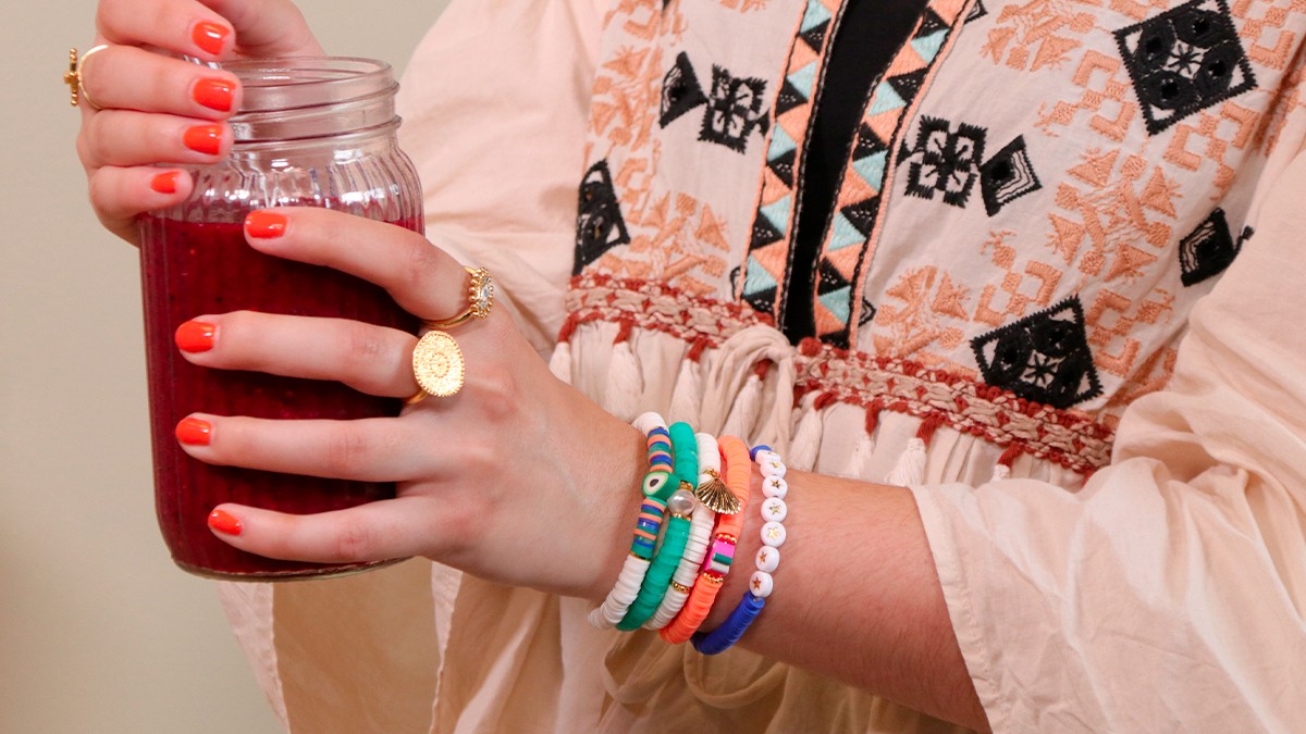 Schema  Elastic bracelets round heishi model Fruit Salad