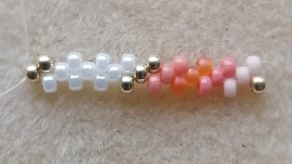 Peytwist weaving bracelet tutorial : Step 3 Peytwist weaving bracelet tutorial : Step 3