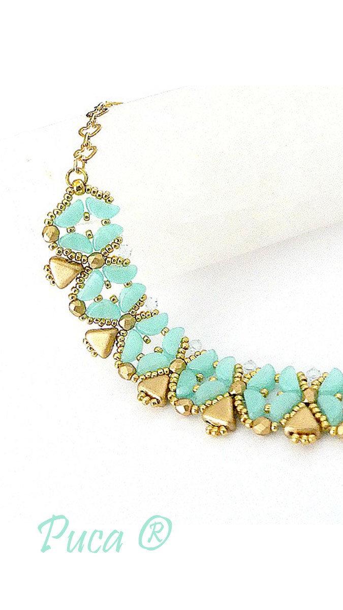 Schema  Opaline Necklace with Kos Opal beads by Puca® tutorial