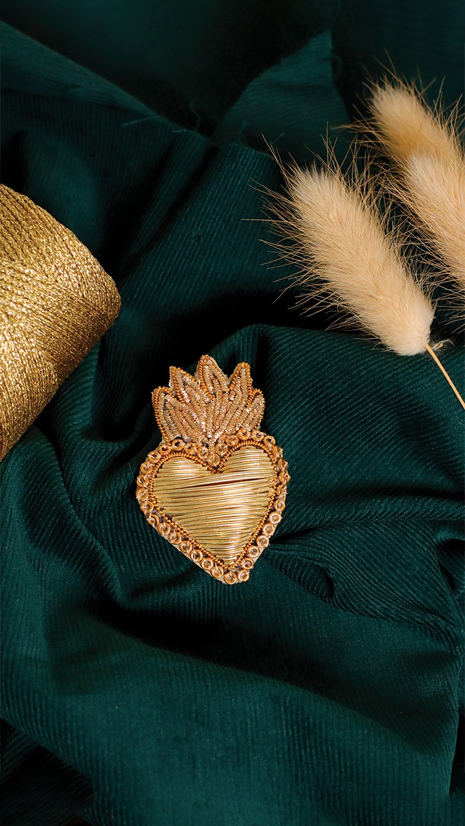 Schema  Tuto brooch cannetille ex-voto