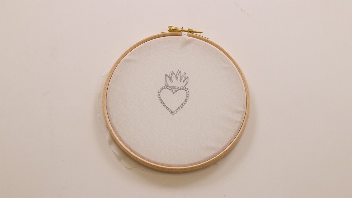 Tuto brooch cannetille ex-voto : Step 1