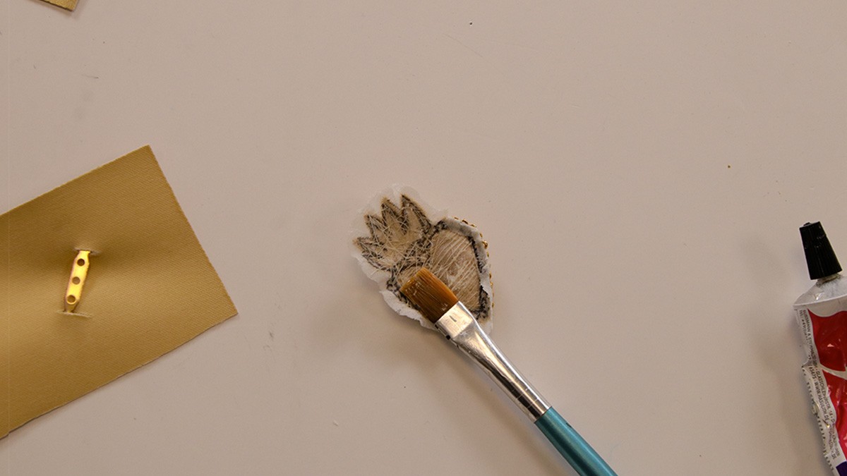 Tuto brooch cannetille ex-voto : Step 10