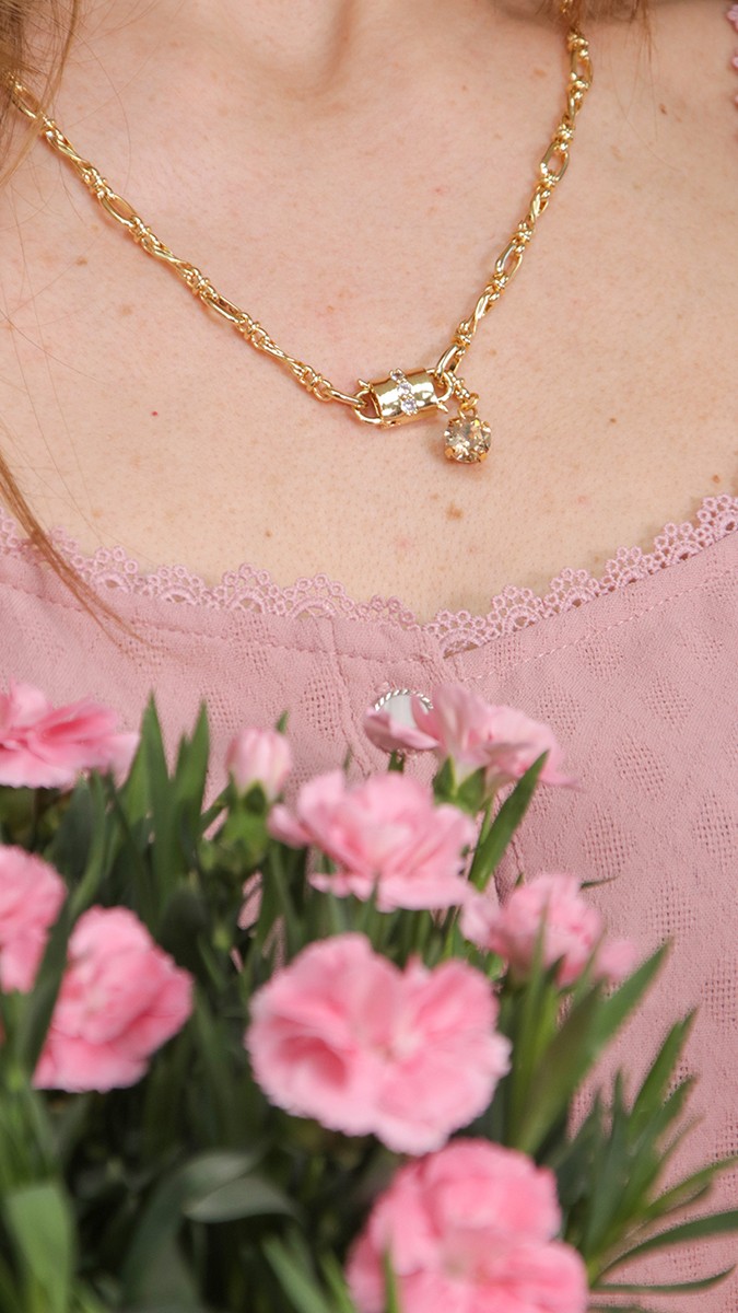 Bracelet chaîne et cristal PureCrystal