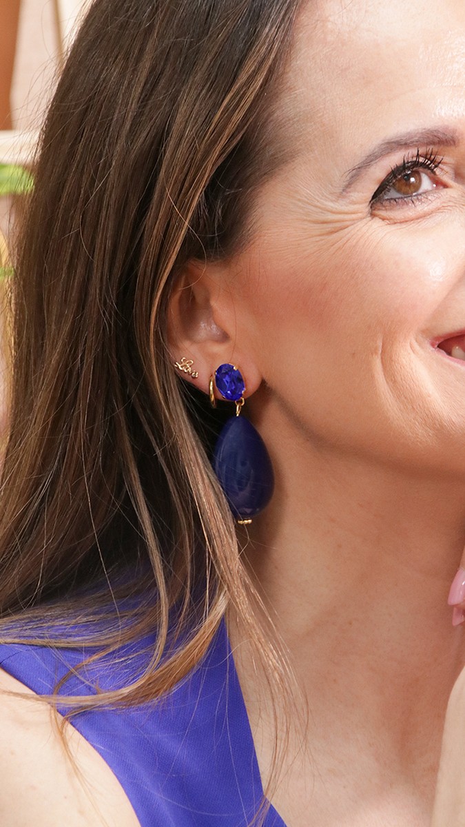 Schema  Earrings with Aurora crystals