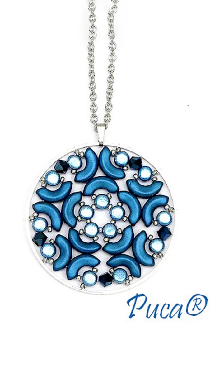 Schema Trianon Pendant with Arcos Shimmering and Kalos Ice Slushy by Puca®. Schema Trianon Pendant with Arcos Shimmering and Kalos Ice Slushy by Puca®.