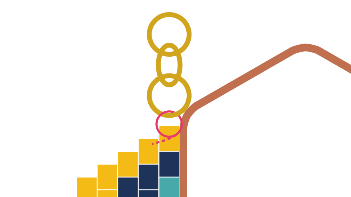 Hexagon necklace in Brick Stitch : Step 10