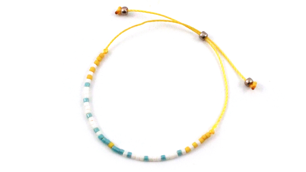 Schema  3 Brick Stitch and macramé Miyuki bracelets