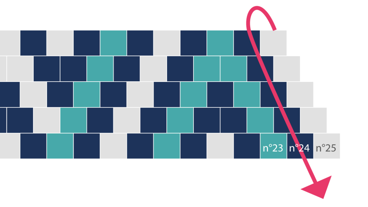 3 Brick Stitch and macramé Miyuki bracelets : Step 7