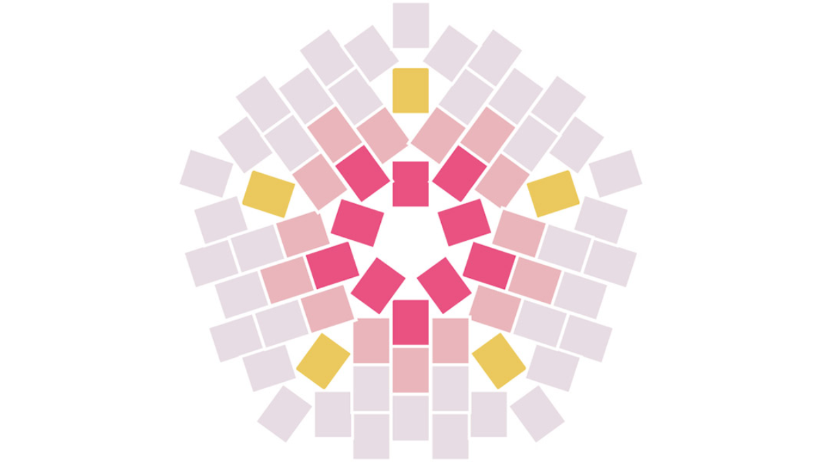 Miyuki pearl brooches Cherry blossoms in circular peyote : Step 6 Miyuki pearl brooches Cherry blossoms in circular peyote : Step 6