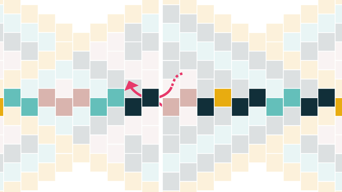 Bangle Miyuki Peyote circular weaving grid : Step 2