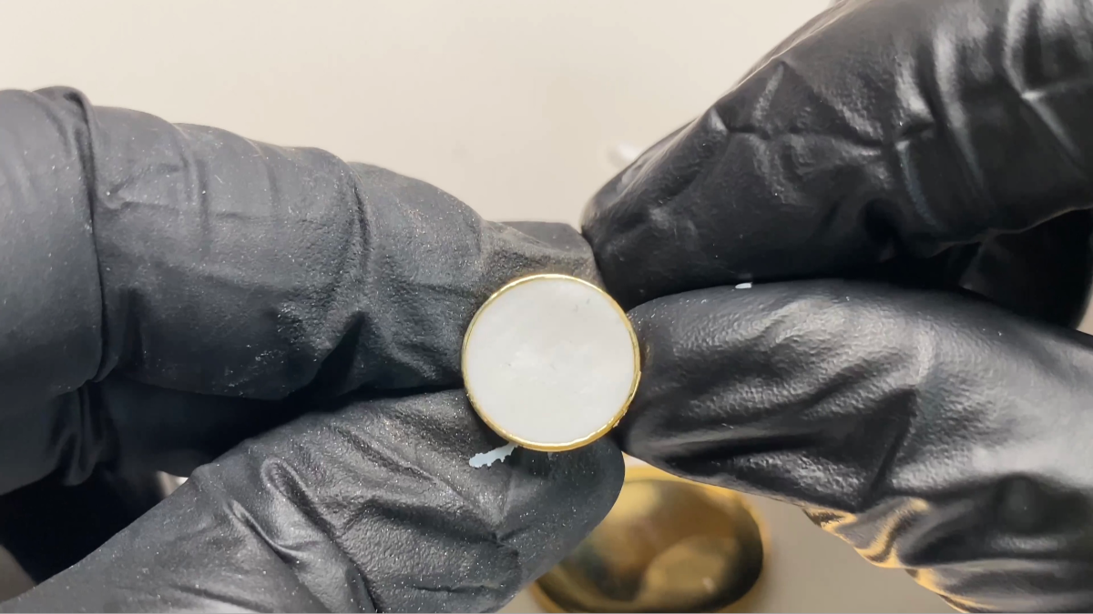 Polymer clay, ink and UV resin pendant earrings : Step 5 Polymer clay, ink and UV resin pendant earrings : Step 5