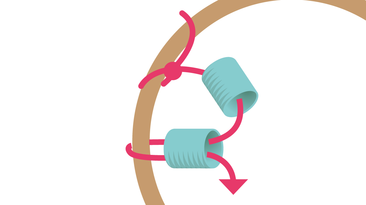 Miyuki necklace with round Brick Stitch pendant : Step 1 Miyuki necklace with round Brick Stitch pendant : Step 1