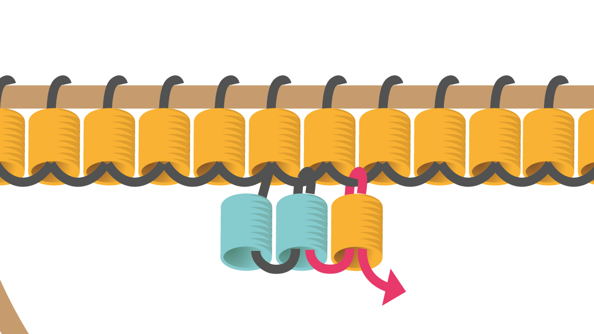 Miyuki half circle earrings in Brick Stitch : Step 5