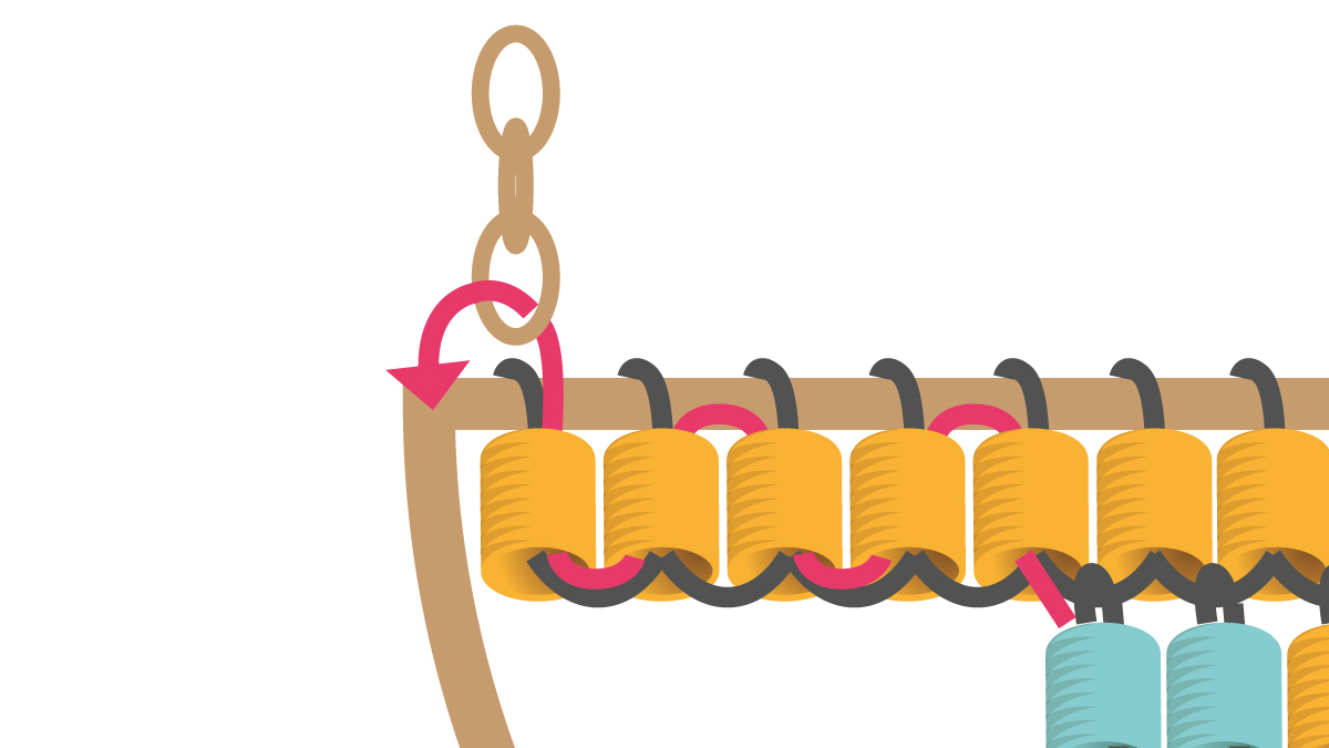 Miyuki half circle earrings in Brick Stitch : Step 7