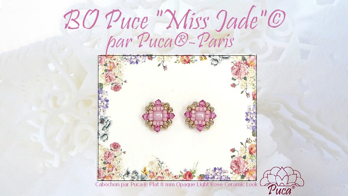 Schema  Miss Jade bracelet with glass cabochon by Puca®.