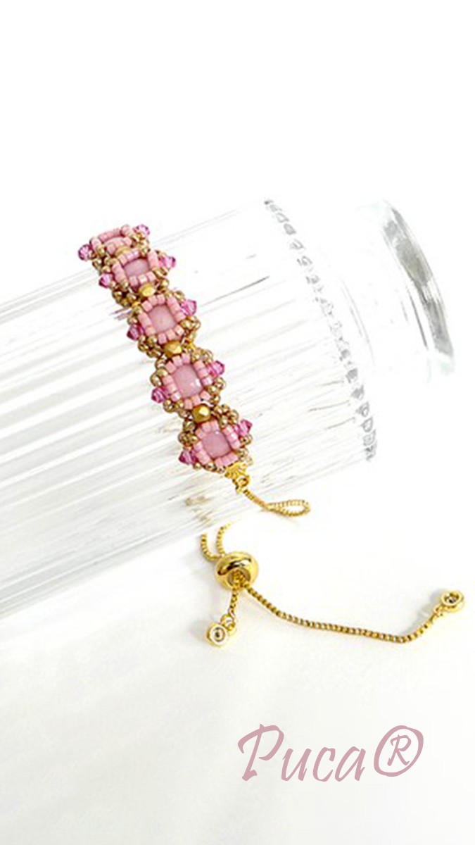 Schema  Miss Jade bracelet with glass cabochon by Puca®.