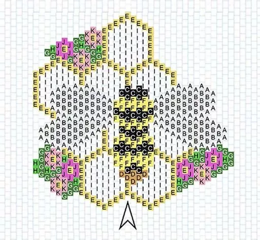 Schema  Bee in brick stitch weaving