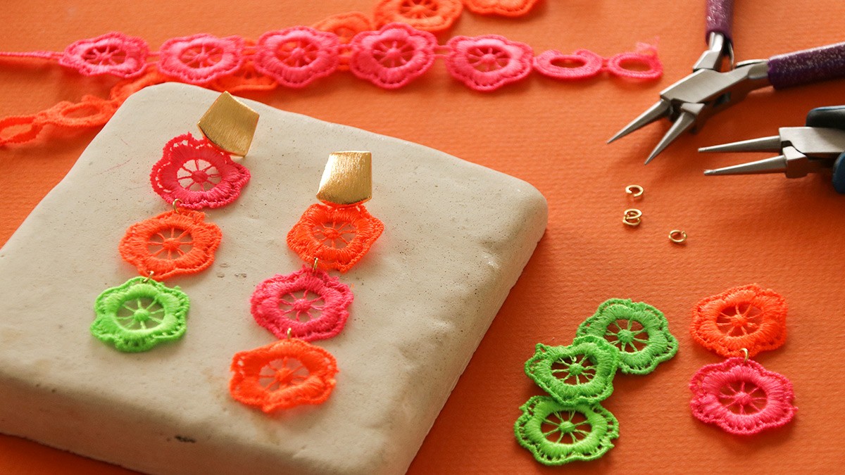 Schema  Flower earrings