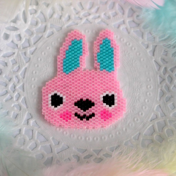 Schema Weaving Brick Stitch Rabbit Pattern Schema Weaving Brick Stitch Rabbit Pattern