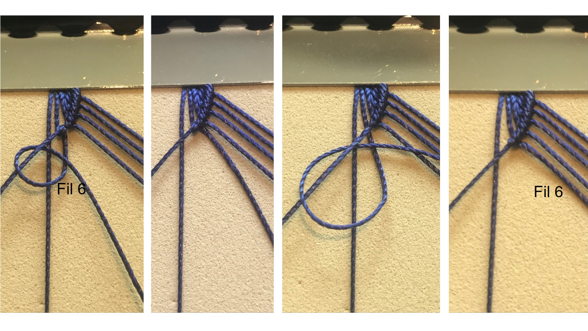 Men's micro macramé bracelet : Step 7 Men's micro macramé bracelet : Step 7