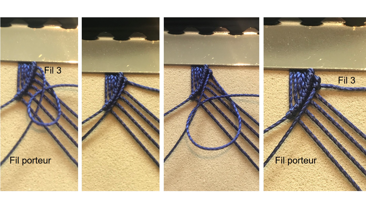 Men's micro macramé bracelet : Step 10 Men's micro macramé bracelet : Step 10