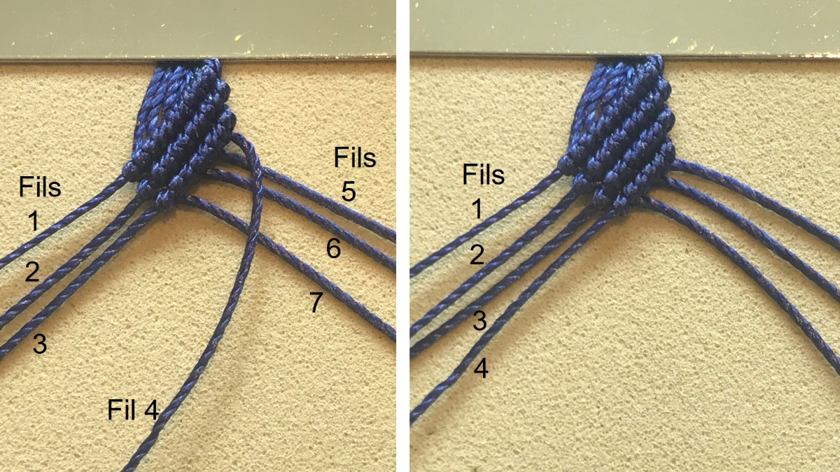 Men's micro macramé bracelet : Step 13 Men's micro macramé bracelet : Step 13