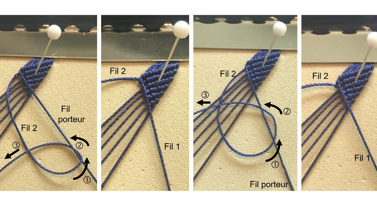 Men's micro macramé bracelet : Step 17 Men's micro macramé bracelet : Step 17